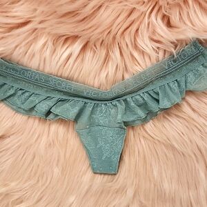 Brand New VICTORIA'S SECRET RUFFLE THONG-XS